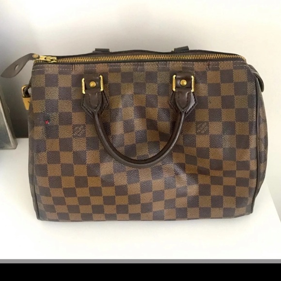 Authentic Louis Vuitton Damier Ebene Speedy 30 - Picture 2 of 12